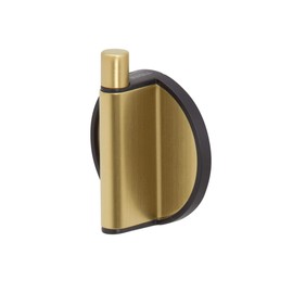 Tiger Tune, Towel hook Brushed brass / Black, 25x54x65mm