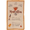 Creative Co-Op Cotton Printed Tea Towel with Cocktail Recipe Prints,