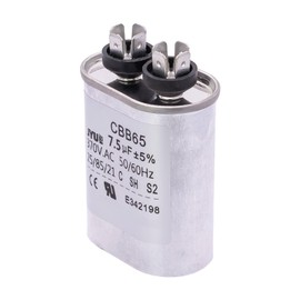 KOLEOLL 1499-5461 Fan Capacitor for Air Conditioners 370VAC 50/60HZ 7.5uF+5% Compatible with RV Air Conditioner Replacement Part