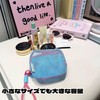 QEZEZA Makeup Pouch, Storage Pouch, Large Capacity, Travel Bag, Square