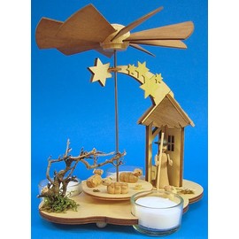 Dregano Sheep Shepherd Pyramid TeaLight Candles Made in Germany