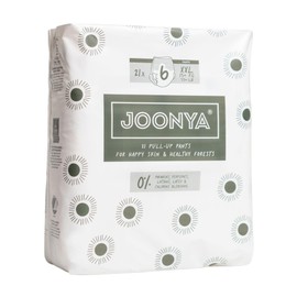 Joonya Pull-Up Pants Baby Diapers, Size 6 XXL (33+ lb) - 6 Bags of 21 (126) - NonToxic, Eco-Friendly, Ultra Slim, Overnight Use - Made in Denmark