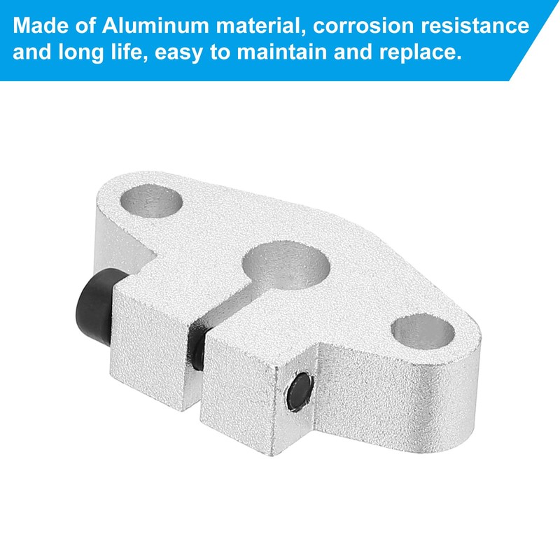 PATIKIL SHF8 Aluminum Linear Motion Rod Rail Clamping Guide Support,