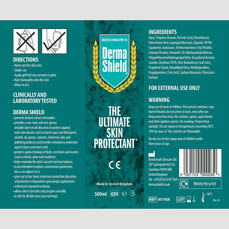 Derma Shield Skin Barrier Commercial Size 17 Oz