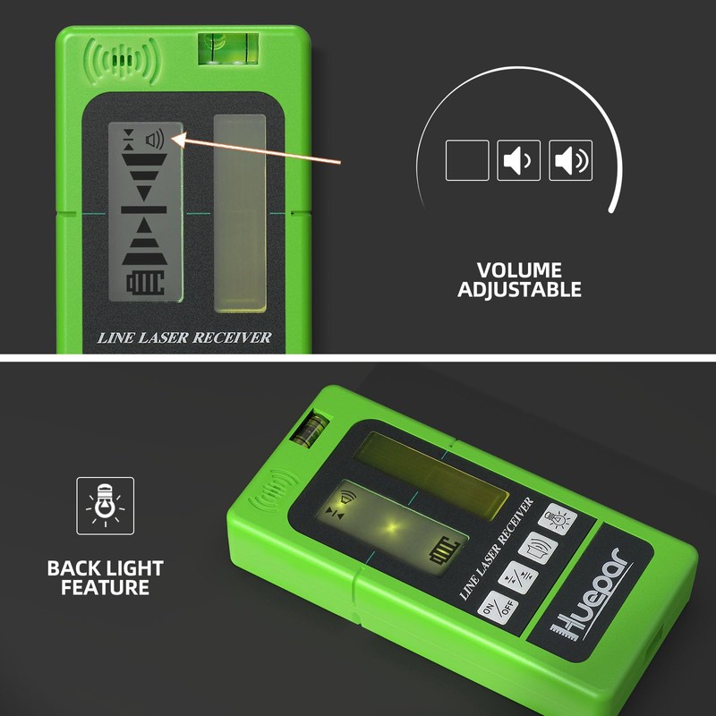 Huepar Laser Receiver LR-5RG for Huepar Laser Level - Green