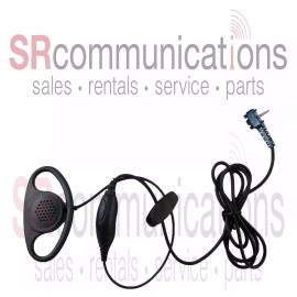 SRCommunications New D Ring Headset With PTT for Vertex VX231 VX351 VX351 VX354 VX451 VX454 Radio