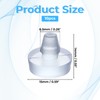 10 Pcs Glass Table Top Bumpers Clear Silicone, Patio Table