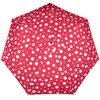 Knirps Slim Duomatic Dots Pocket Umbrella, red