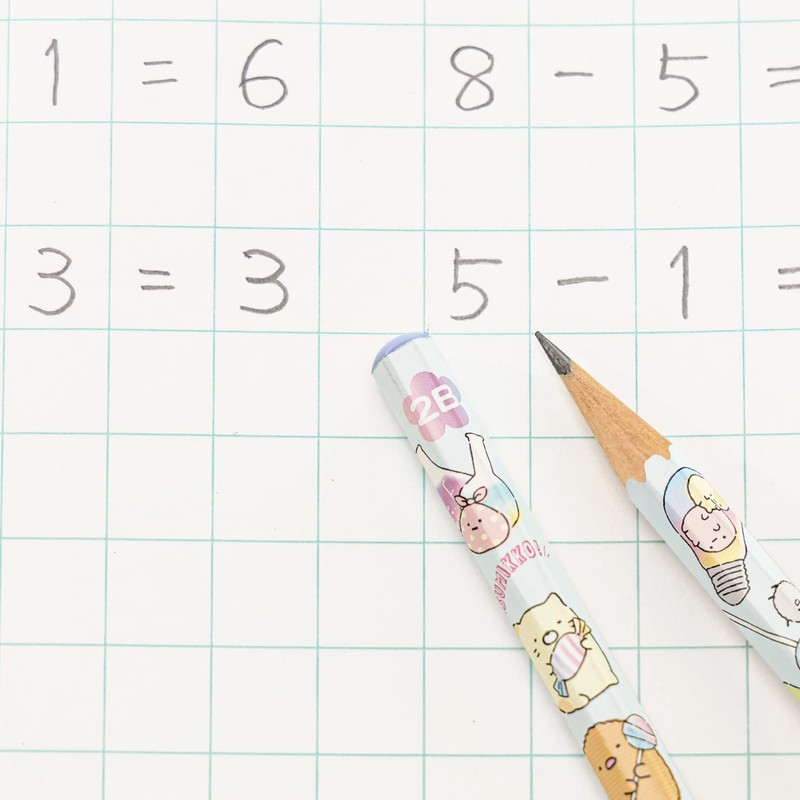 San-X PH14203 Sumikko Gurashi Happy School Pencil, 2B, 6 Pieces