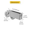 Brixwell Patio Door Roller Tandem with 1-1/4" Stainless Steel Wheel