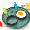 Egg Ring ，2-Pack Stainless Steel Egg Rings with Anti-Scald Folding