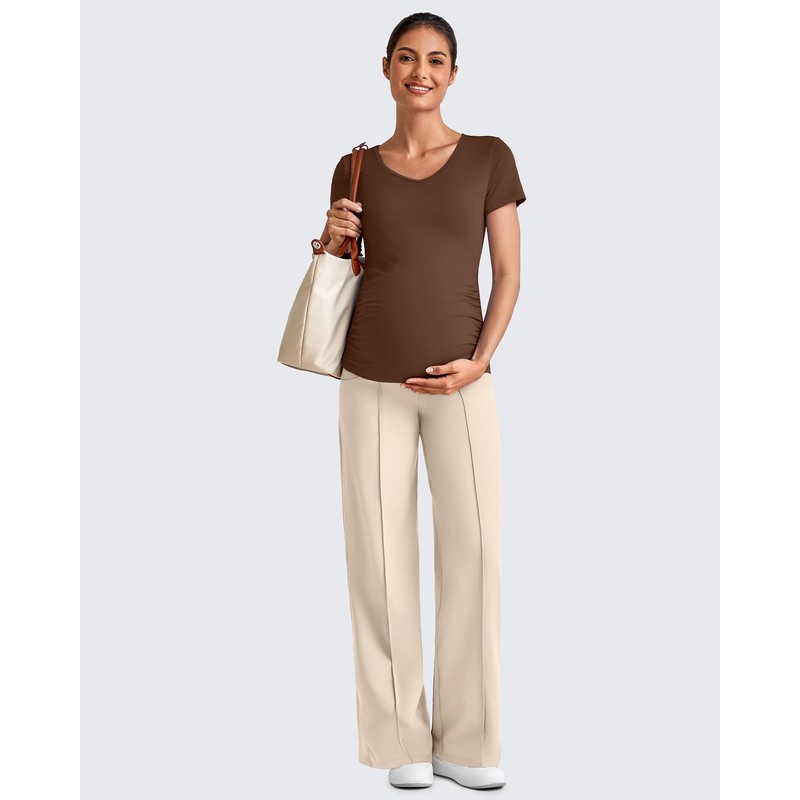 G4Free Maternity Activewear with Pockets Over The Bump High Waist