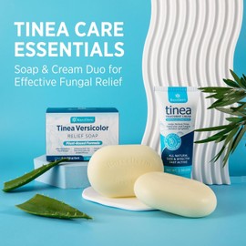 Roycederm Tinea Versicolor Relief Soap: Tea Tree Oil & Sulfur Cleansing Bar, Soothes Irritation, Hydrates & Supports Skin Health