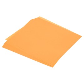 sourcing map 100 Sheet Origami Paper Double Sided Fluorescent Orange 25 x 25cm 70gsm Square Folding Paper Sheet for Art Craft Project, Beginners, Gifts Decor