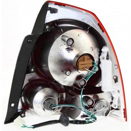 CarLights360: For 2003 2004 2005 2006 Hyundai Accent Tail Light Assembly Driver Side w/Bulbs For HY2800122