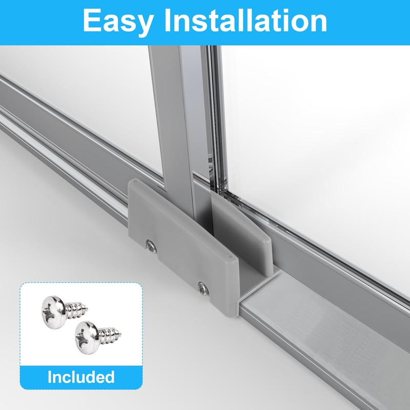 M6192 Sliding Shower Door Bottom Guide, 1/2 In. Channel, (Gray