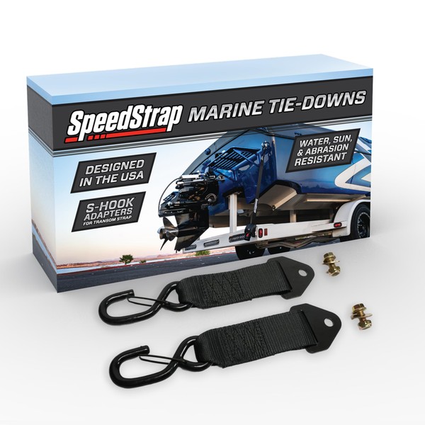 SpeedStrap 2” x 10” Rubberized Marine S-Hook Adapters with Retention