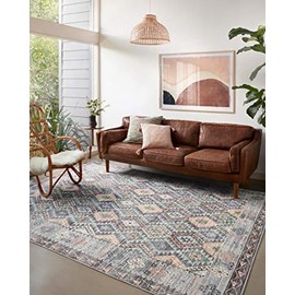 Loloi II Zion Grey/Multi 2'-6" x 7'-6" Runner Rug