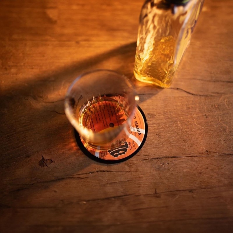 Vinyl Coasters Set of 8 Real Vinyl Records in Random