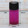 Kesell 20pcs Mini Essential Oil Bottles Empty Sample Bottle, 3ml