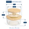 DE Glass Food Storage Containers with Bamboo Lids – 4