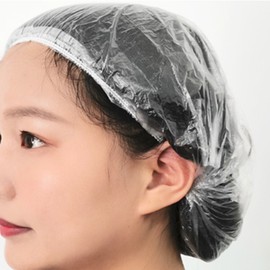 Ajintrade Multipurpose Hair Vinyl Cap 100P Visitor Shoe Covers Disposable Shower Cap