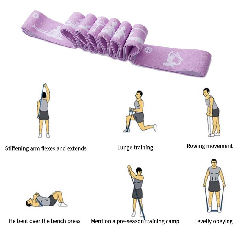 Yoga Strap, Dance Training Elastic Band, Exercise Stretch Belt Sport