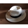 Fine Weave Safari Hat Wide Gross Grain Brim Black Band