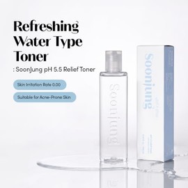 ETUDE HOUSE Soonjung pH5.5 - Tóner de alivio de 200 ml (nueva versión) | Solución para el cuidado de la piel | Tóner de bajo pH para piel sensible | H