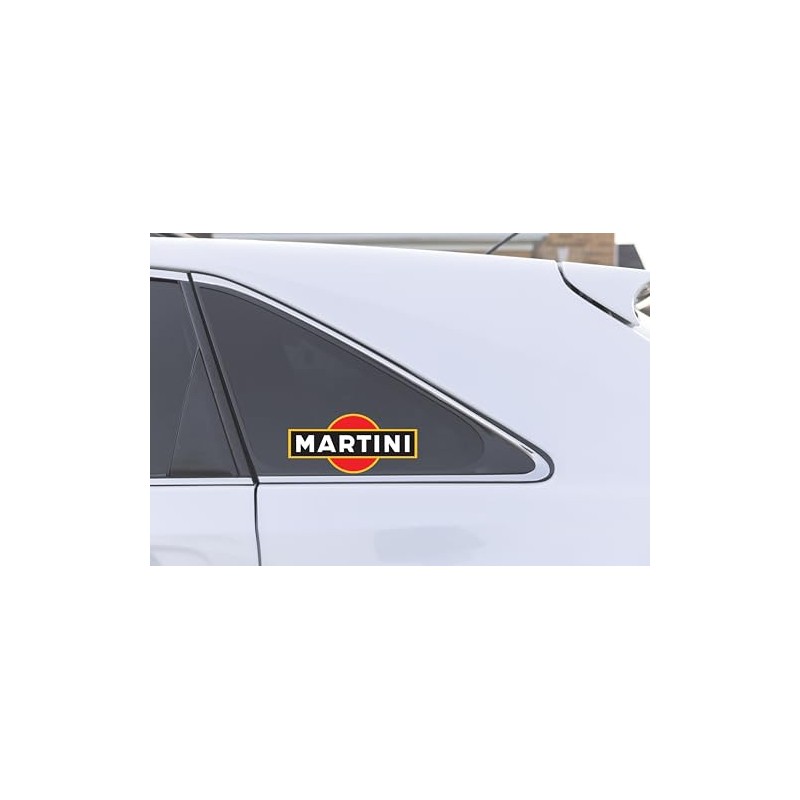 Pure Print Cut Martini Car Sticker Set - 17 cm,