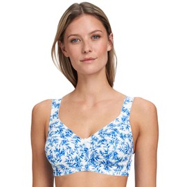 Susa Women's Latina Bra, Blue Print, 50 C