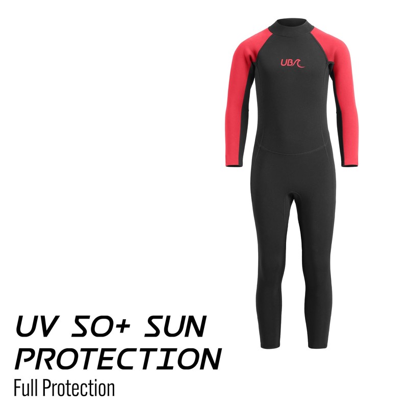 Urban Beach 2mm Neoprene Wetsuit, Kids Full Length Summer Wetsuit