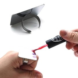 [SS62] Small mixing palette manicure tool ring palette / [에스에스62]소형 믹싱팔레트 매니큐어도구 반지파레트
