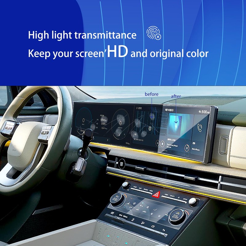 2Pack 2024 Hyundai Santa Fe Screen Protector & AC Climate