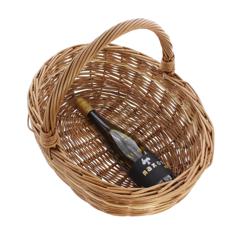 Decorative Stripes Shopping Basket