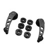 A ABSOPRO Car Door Handle Cranks Universal Window Winders Black