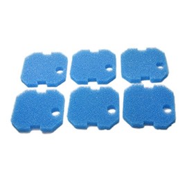 LTWHOME Blue Rough Filter Sponge Suitable for Eheim Professional 2222/2324 and Experience 150/250/250T (Pack of 6)