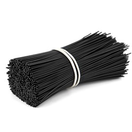 Twist Cable Ties Pack of 1000 Cable Tie Bindings Reusable Plastic Coated Iron Wire Cable Ties for Bundling Fastening Crafts 15 cm Black