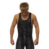 GO EARN IT Men's Black Flag Camo Singlet (Youth Medium)