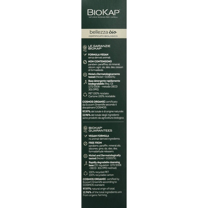 BIOKAP BELLEZZA Organic Strengthening Shampoo 200 ml - for Brittle