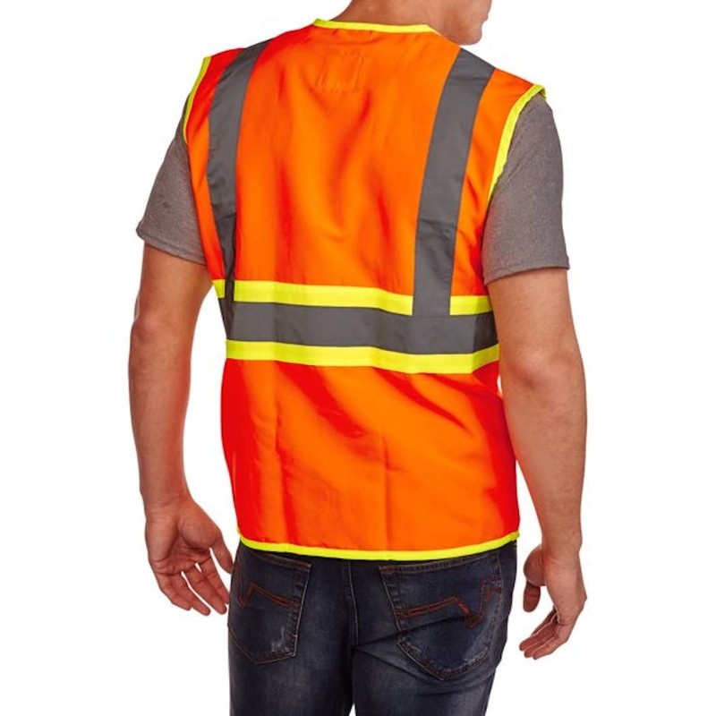 SMART Q CLASSIC Hi-Vis Premium Safety Vest, orange