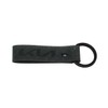 Kia Leather key ring made of recycled leather, midnight black,