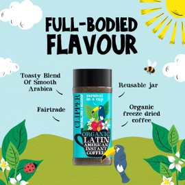 Clipper Natural, Fair & Delicious Clipper Coffee: Organic Latin American Instant Coffee C Medium Roast Coffee, Freeze Dried & Ethically Sourced C 100g (3.53oz)