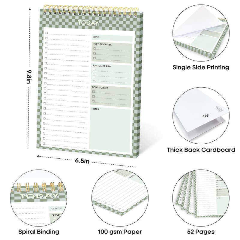 To Do List NotePad, Aesthetic To Do List Notebook for