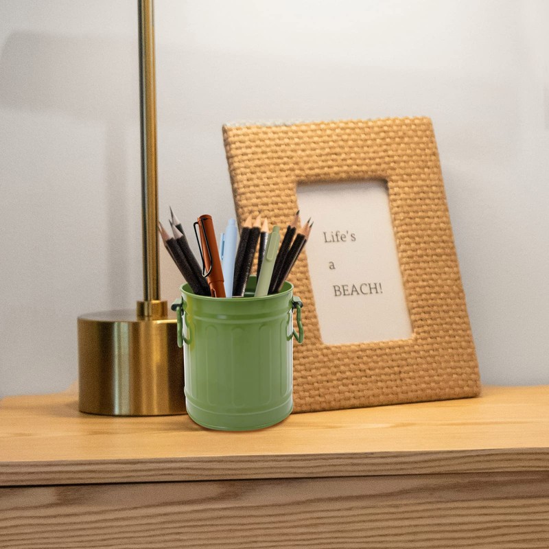 LELE LIFE Retro Barrel Pen Holder with 2 Handles, Metal