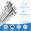 500 Pcs Metal Zip Ties 11.8 Inch Heavy Duty 304