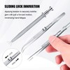 Vierone 3Pcs Piercing Tool Set - Stainless Steel Tweezer Clamp