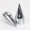 Unbranded CNC Spike Front Axle Nut Covers Fit For Harley