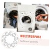 Operitacx 50pcs Lint Filters for Washing Machine Hose Stainless Steel