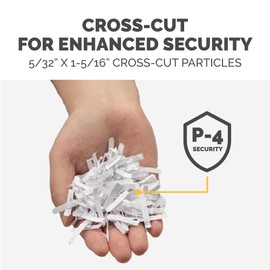 Fellowes PowerShred P-30C 6 Sheet Cross-Cut Deskside Paper Shredder for The Home Office